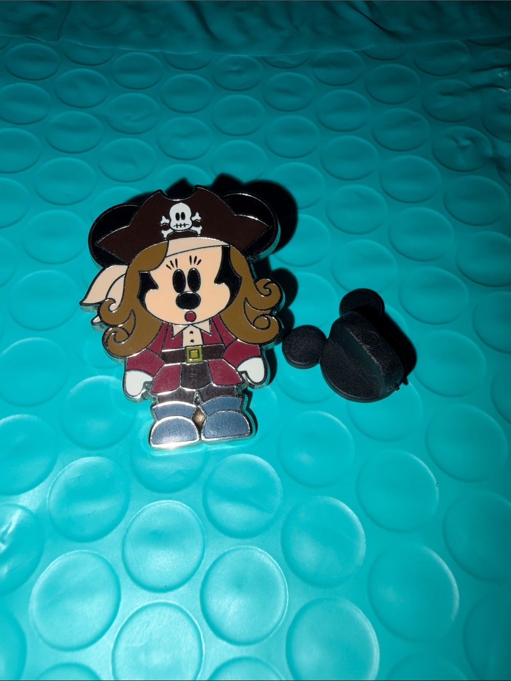 Disney  Pirate Minnie Mouse Enamel Pin - Teal, Brown, Maroon